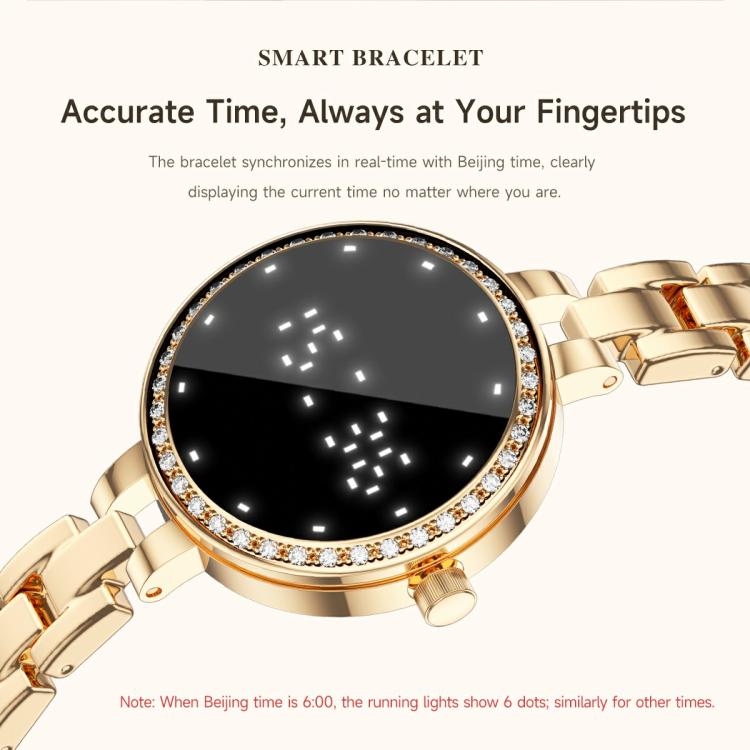 L6 Zinc Alloy Smart Bracelet Supports Call Reminder / Heart Rate / Sleep / Blood Oxygen / Pressure