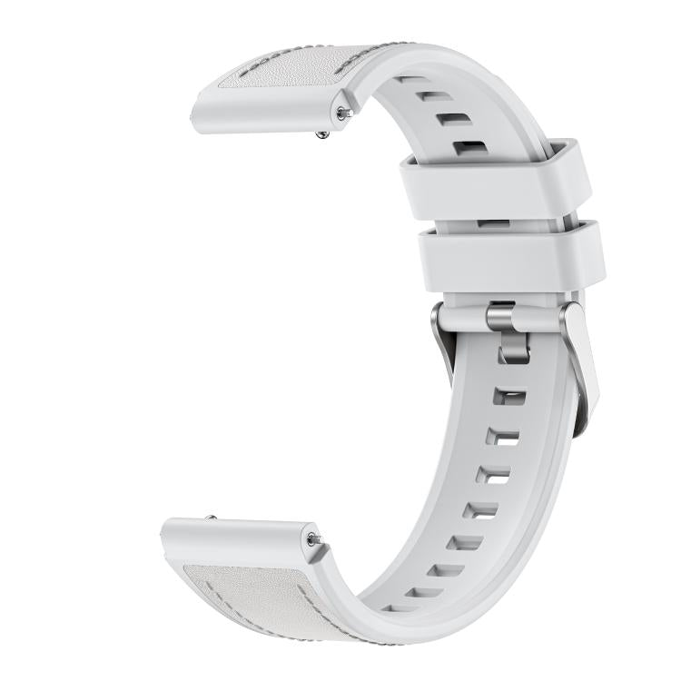 Spring Ear Style Silicone Hybrid Vegan Leather Watch Band, For Huawei Watch Ultimate 2