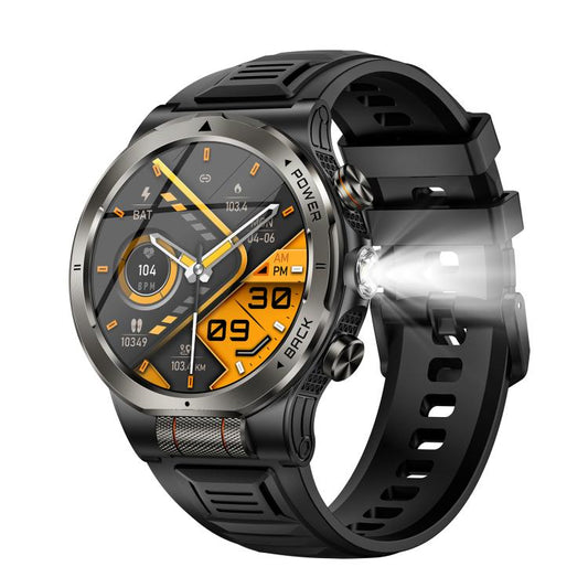 KT91 1.43 inch AMOLED Sports Smart Watch with Flashlight, Support Health Monitoring