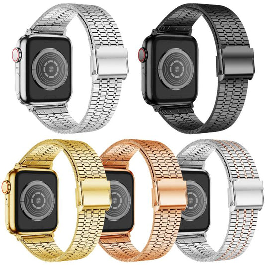 5 Pack xDfind Seven Beads Buckle Stainless Steel Watch Band, For Apple Watch 42 / 44 / 45 / 46 / 49mm, For Apple Watch 38 / 40 / 41 / S11 42mm
