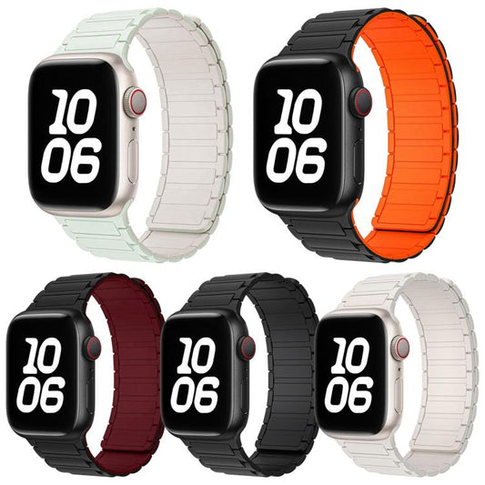 5 Pack xDfind I-shaped Magnetic Silicone Watch Band, For Apple Watch 42 / 44 / 45 / 46 / 49mm, For Apple Watch 38 / 40 / 41 / S11 42mm