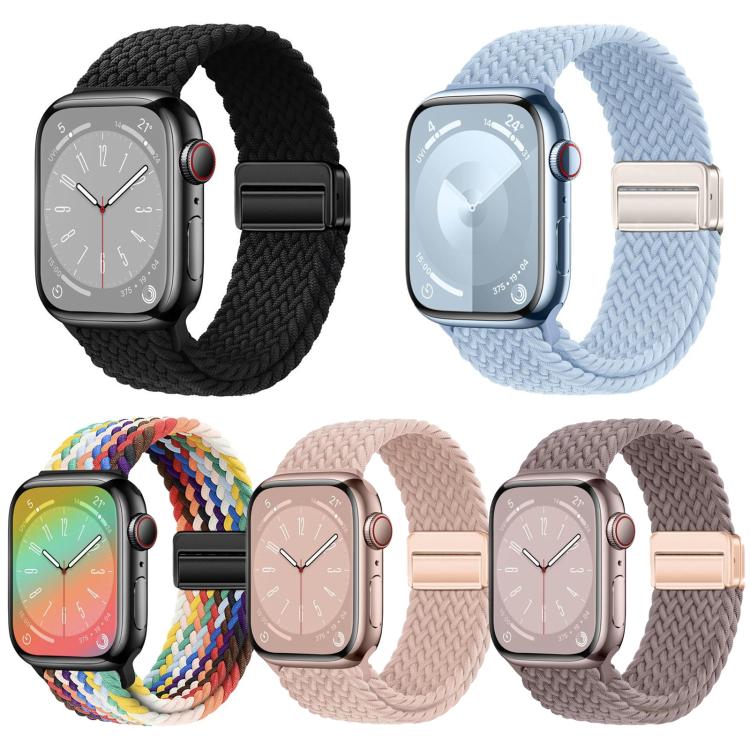 5 Pack xDfind Magnetic Buckle Loop Woven Watch Band, For Apple Watch 42 / 44 / 45 / 46 / 49mm, For Apple Watch 38 / 40 / 41 / S11 42mm