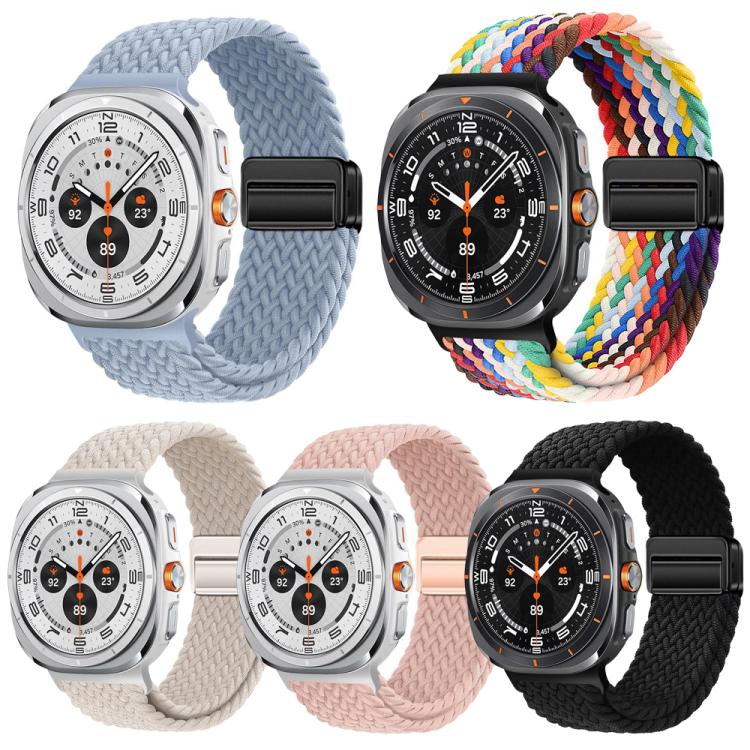 5 Pack xDfind Magnetic Buckle Nylon Braid Loop Watch Band, For Galaxy Watch9 / 8 / 8 Classic
