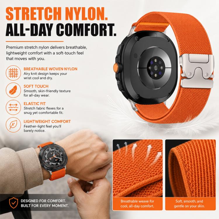 5 Pack xDfind Parachute Buckle Stretch Nylon Watch Band, For Galaxy Watch9 / 8 / 8 Classic