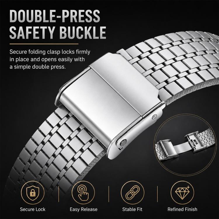 5 Pack xDfind Seven Beads Buckle Stainless Steel Watch Band, For Galaxy Watch9 / 8 / 8 Classic