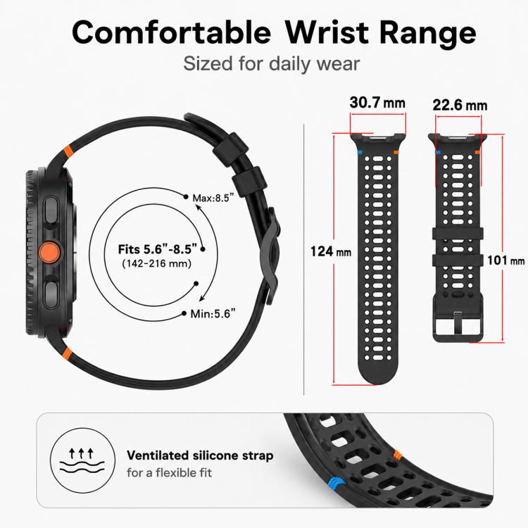 5 Pack xDfind Ladder Buckle Silicone Watch Band, For Galaxy Watch9 / 8 / 8 Classic