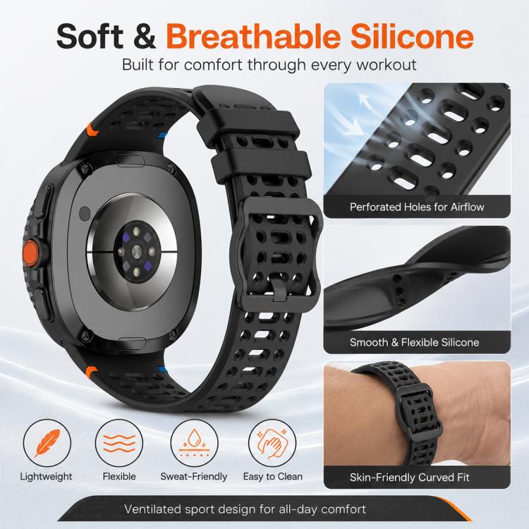 5 Pack xDfind Ladder Buckle Silicone Watch Band, For Galaxy Watch9 / 8 / 8 Classic