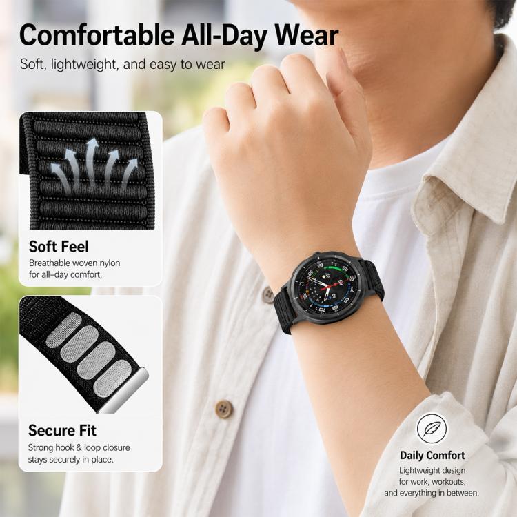 5 Pack xDfind Woven Nylon Hook And Loop Fastener Watch Band, For Galaxy Watch9 / 8 / 8 Classic