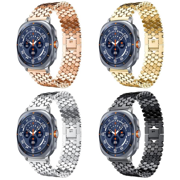 4 Pack xDfind Fish Scale Texture Metal Watch Band, For Galaxy Watch Ultra2 2026 / 2025 / 1 2024, For Galaxy Watch9 / 8 / 8 Classic