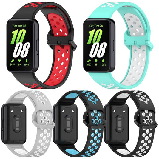 5 Pack xDfind Two Color Silicone Breathable Watch Band, For Galaxy Fit3