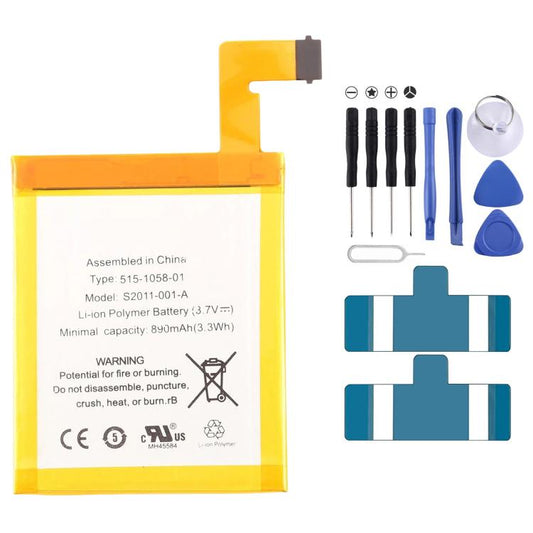 Battery, For Amazon Kindle 4/5/6 D01100 890mAh S2011-001-A