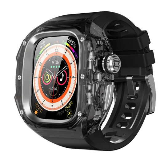 RedPepper CD Crystal Metal Case Integrated Steel Watch Band, For Apple Watch Ultra 3 / 2 / 1 49mm