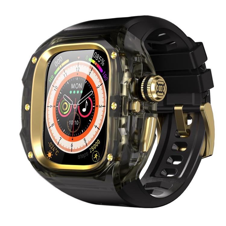 RedPepper CD Crystal Metal Case Integrated Steel Watch Band, For Apple Watch Ultra 3 / 2 / 1 49mm