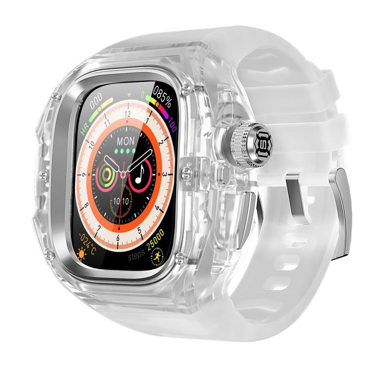 RedPepper CD Crystal Metal Case Integrated Steel Watch Band, For Apple Watch Ultra 3 / 2 / 1 49mm