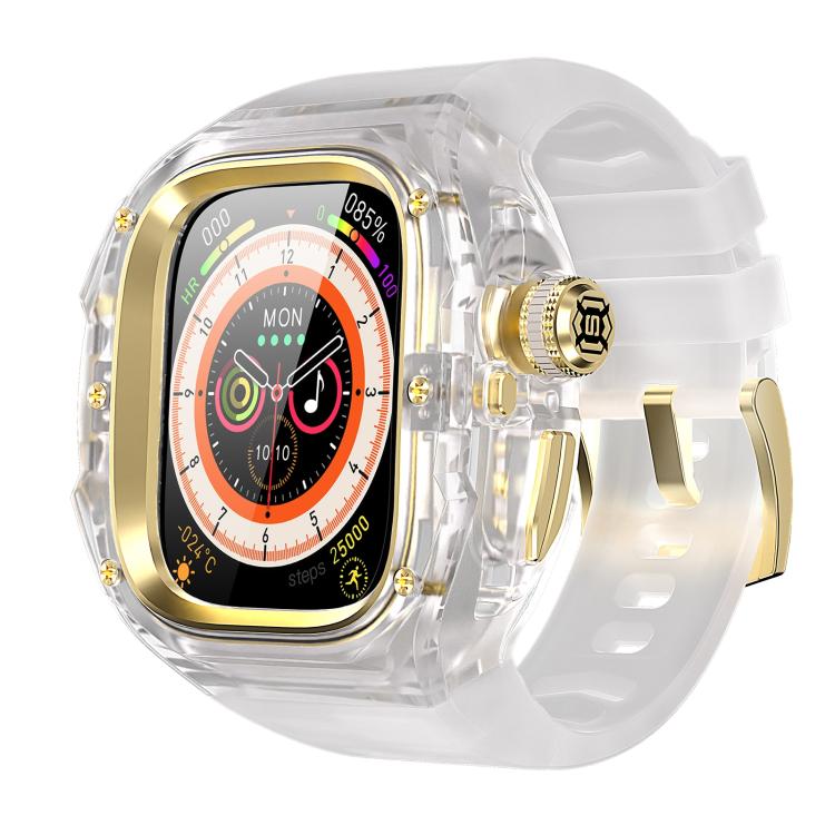 RedPepper CD Crystal Metal Case Integrated Steel Watch Band, For Apple Watch Ultra 3 / 2 / 1 49mm