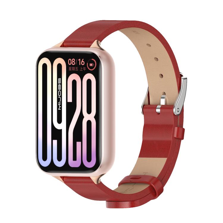 MIJOBS Microfiber Vegan Leather Watch Band, For Xiaomi Band 10 Pro / Redmi Watch 6 / 5