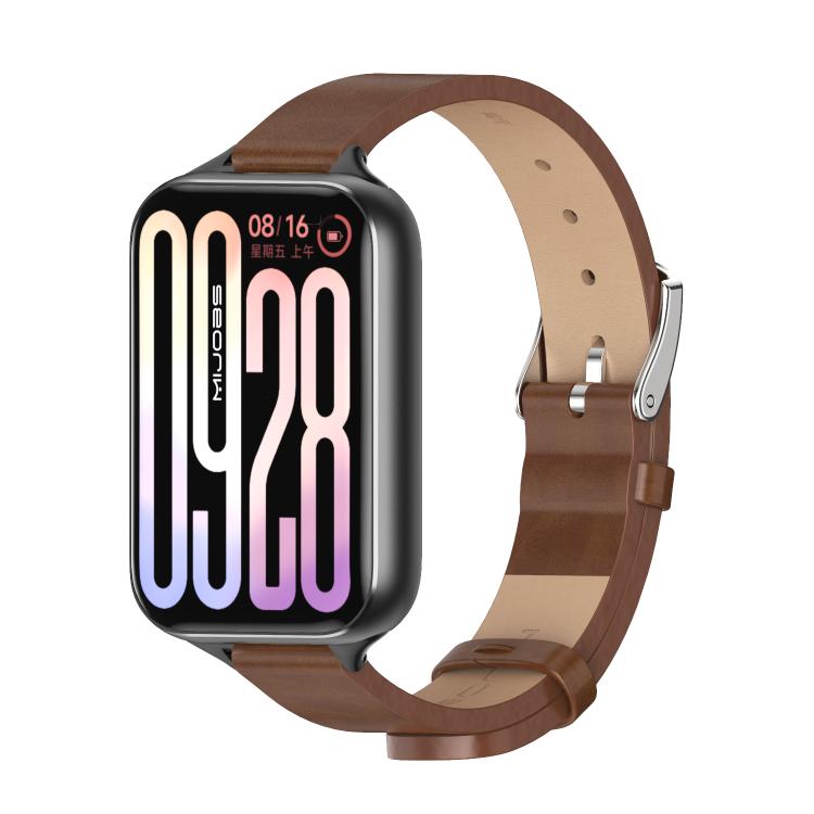 MIJOBS Microfiber Vegan Leather Watch Band, For Xiaomi Band 10 Pro / Redmi Watch 6 / 5