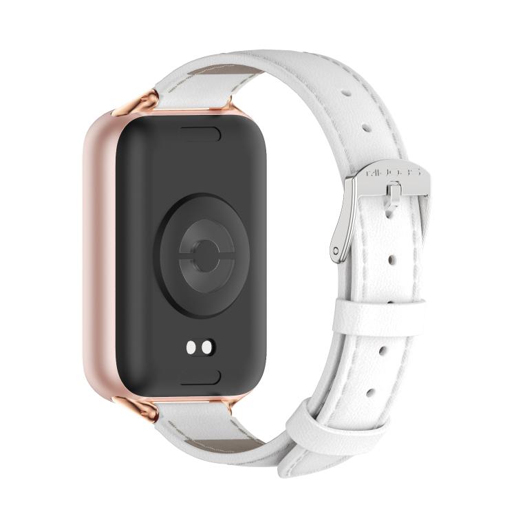 MIJOBS Top Grain Cowhide Watch Band, For Xiaomi Band 10 Pro / Redmi Watch 6 / 5