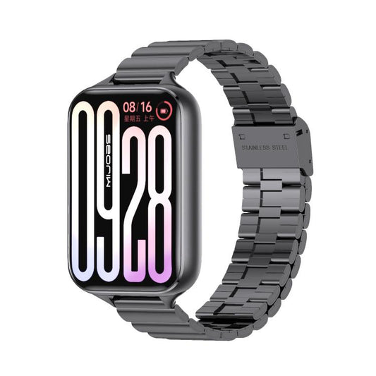 MIJOBS Bamboo-Link Buckle Stainless Steel Watch Band, For Xiaomi Band 10 Pro / Redmi Watch 6 / 5