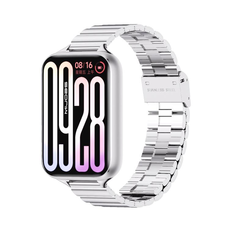 MIJOBS Bamboo-Link Buckle Stainless Steel Watch Band, For Xiaomi Band 10 Pro / Redmi Watch 6 / 5