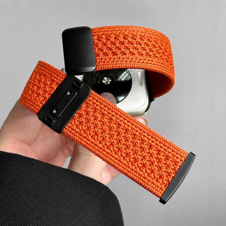 Knitted Nylon Braided Magnetic Buckle Watch Band, For Apple Watch 46mm / 49mm / 45mm / 44mm, For Apple Watch 42mm / 41mm / 40mm / 38mm