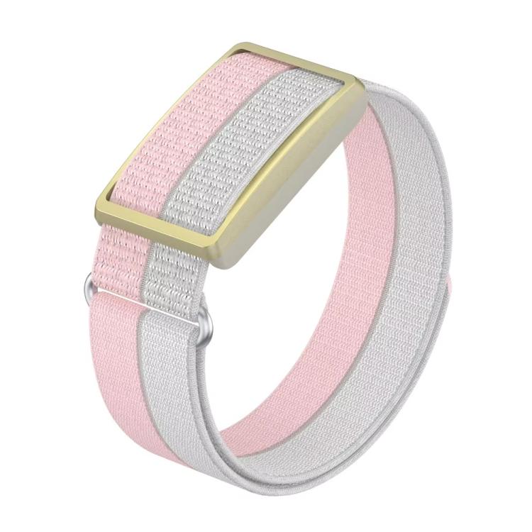 For Polar Loop xDfind Metal Round Buckle Feather Yarn Breathable Nylon Loop Watch Band, S Wrist Circumference 135–170 mm, L Wrist Circumference 170-235mm