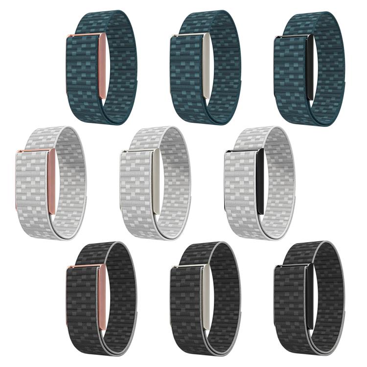 Watch Frame Integrated Nylon Hook and Loop Fastener Watch Band, For Amazfit Helio Strap