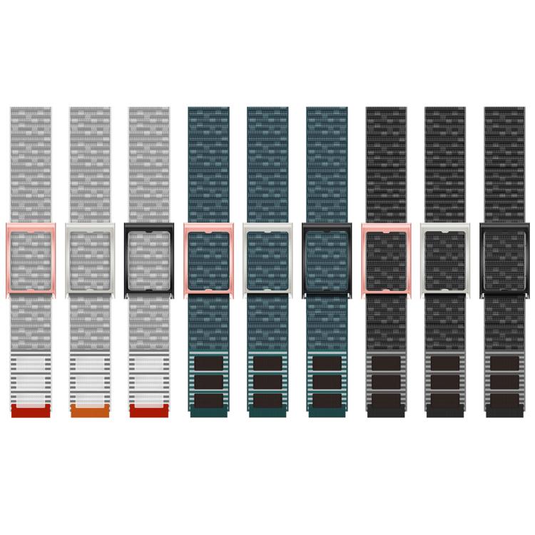 Watch Frame Integrated Nylon Hook and Loop Fastener Watch Band, For Amazfit Helio Strap