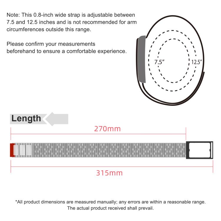 Watch Frame Integrated Nylon Hook and Loop Fastener Watch Band, For Amazfit Helio Strap