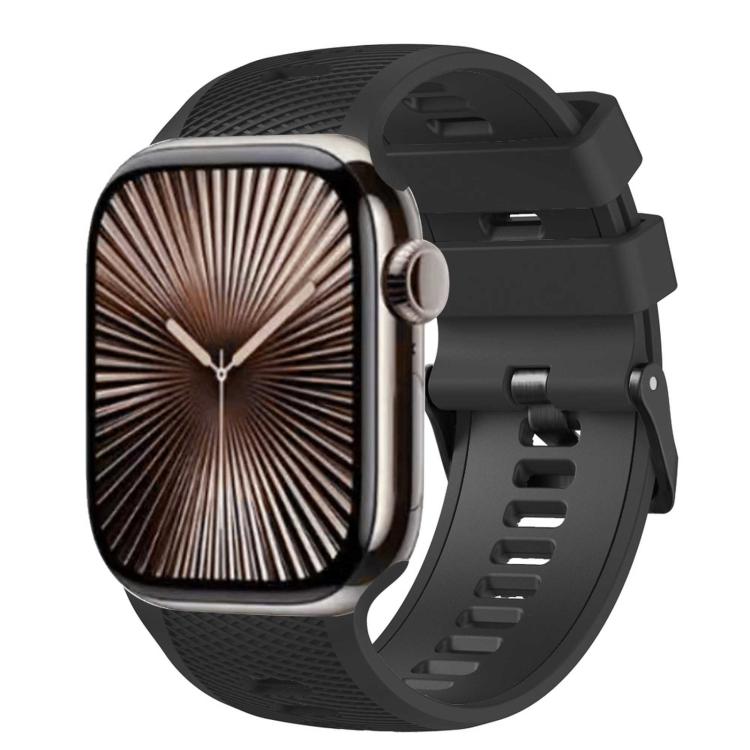 Mesh Textured Two Color Silicone Watch Band, For Apple Watch 46mm / 49mm / 45mm / 44mm