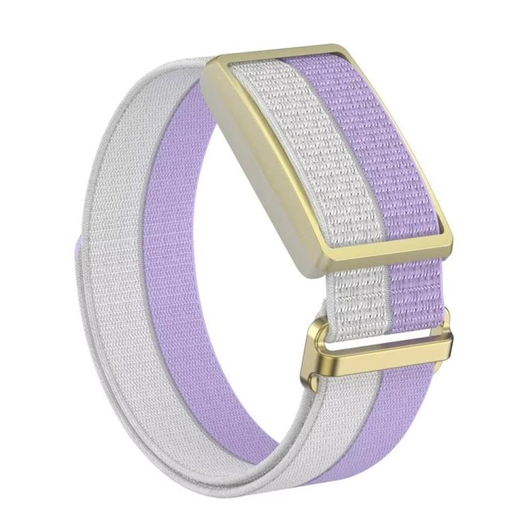 For Polar Loop xDfind Metal Square Buckle Feather Yarn Breathable Nylon Loop Watch Band, S Wrist Circumference 135–170 mm, L Wrist Circumference 170-235mm