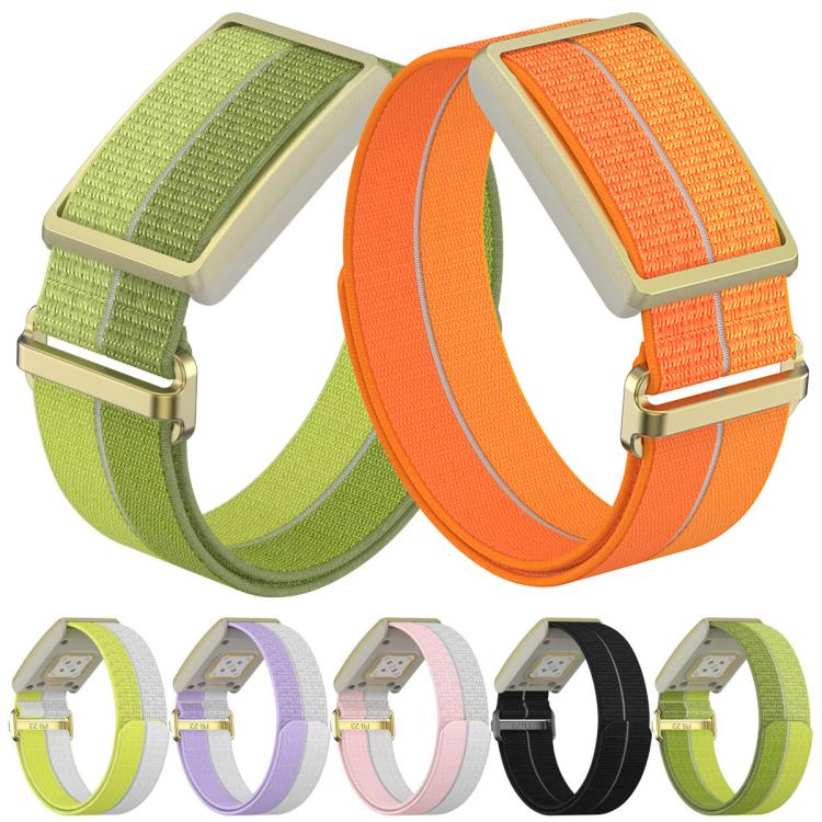For Polar Loop xDfind Metal Square Buckle Feather Yarn Breathable Nylon Loop Watch Band, S Wrist Circumference 135–170 mm, L Wrist Circumference 170-235mm