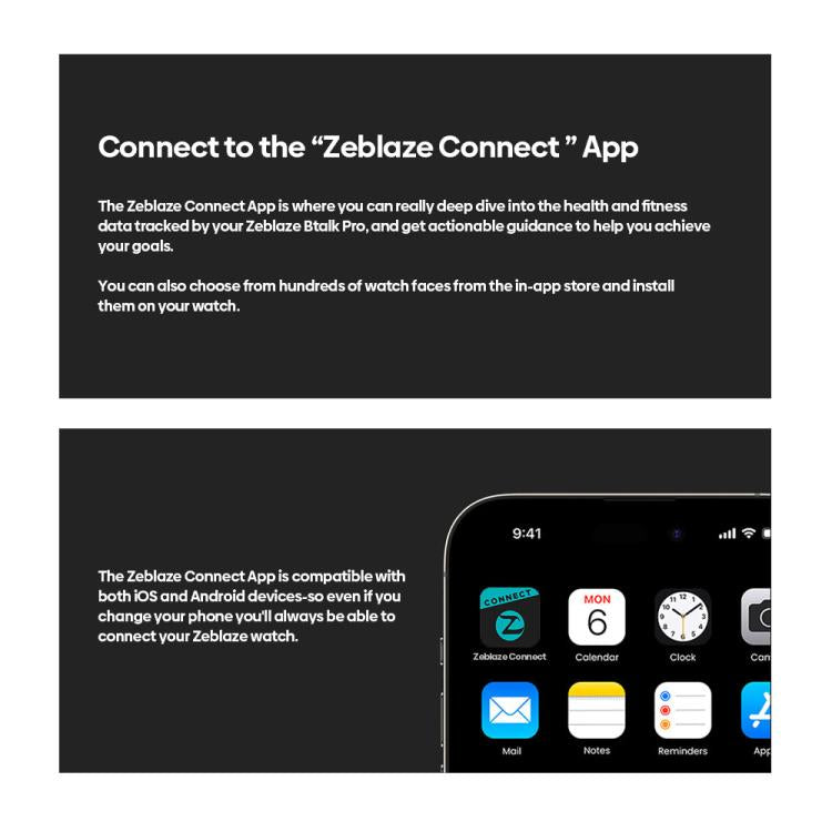 Zeblaze Btalk Pro 1.91 inch 600 nits IP68 BT5.3 Sports Smart Watch, Support Bluetooth Call / Heart Rate / Blood Oxygen / Sleep Monitoring