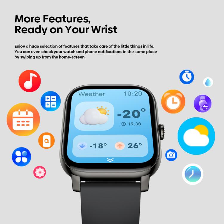 Zeblaze Btalk Pro 1.91 inch 600 nits IP68 BT5.3 Sports Smart Watch, Support Bluetooth Call / Heart Rate / Blood Oxygen / Sleep Monitoring