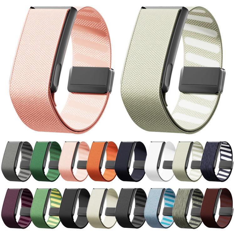 Metal Frame Integrated Magnetic Clasp Nylon Watch Band, For WHOOP 5.0 Regular
