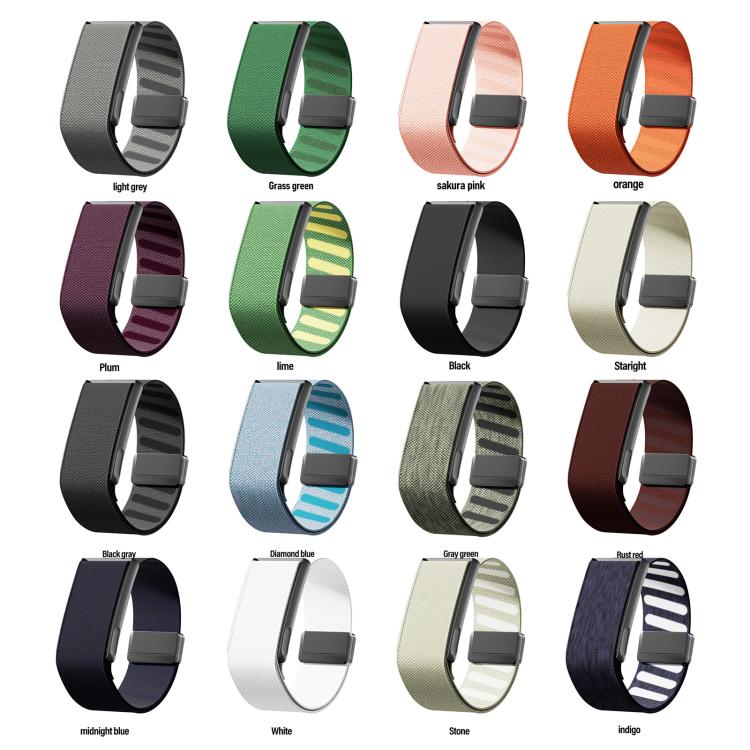 Metal Frame Integrated Magnetic Clasp Nylon Watch Band, For WHOOP 5.0 Regular