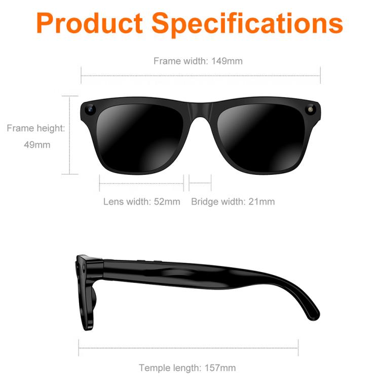 XK One Pro Smart AI Translation Glasses with 8MP HD Camera, Video Recording, WiFi Transmission, Al Smart Voice Assistant, 8MP Camera