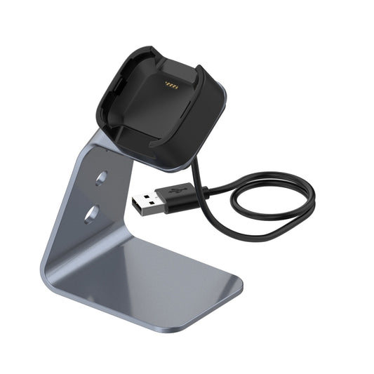 For Fitbit Versa / Versa Lite / Versa SE Universal Aluminum Alloy Charger Holder with Chip Protection, Support Fast Charging, For Fitbit Versa