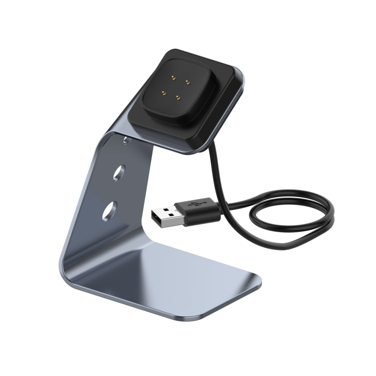For Fitbit Versa 3 / Fitbit Sence Aluminum Alloy Charger Holder with Chip Protection, Support Fast Charging, For Fitbit Versa 3