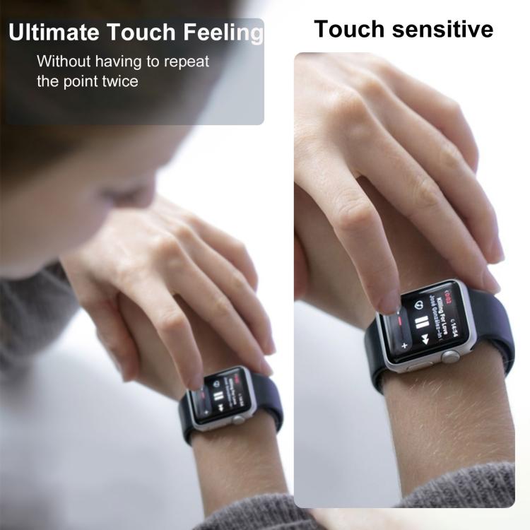 Easy Install Box Dust-Free Screen-printed Tempered Glass Film, For Apple Watch Series 6 / 5 / 4 / SE 44mm, For Apple Watch Series 6 / 5 / 4 / SE 40mm, For Apple Watch Series 11 / 10 46mm, For Apple Watch Series 11 / 10 42mm                             ...