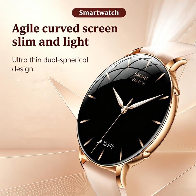 M201 1.32-inch Ultra-thin Curved Screen Women Smart Watch with Flashlight & IP68