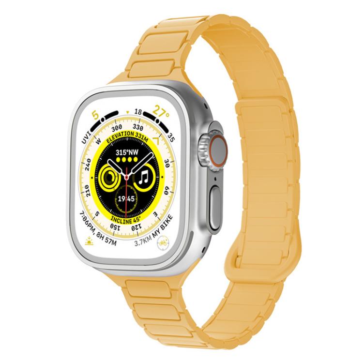 xDfind Three Beads Magnetic Silicone Watch Band, For Apple Watch 42 / 44 / 45 / 46 / 49mm, For Apple Watch 38 / 40 / 41 / S11 42mm