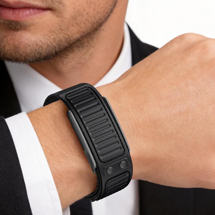 Navigator Two Color Nylon Hybrid Microfiber Leather Watch Band, For WHOOP 5.0