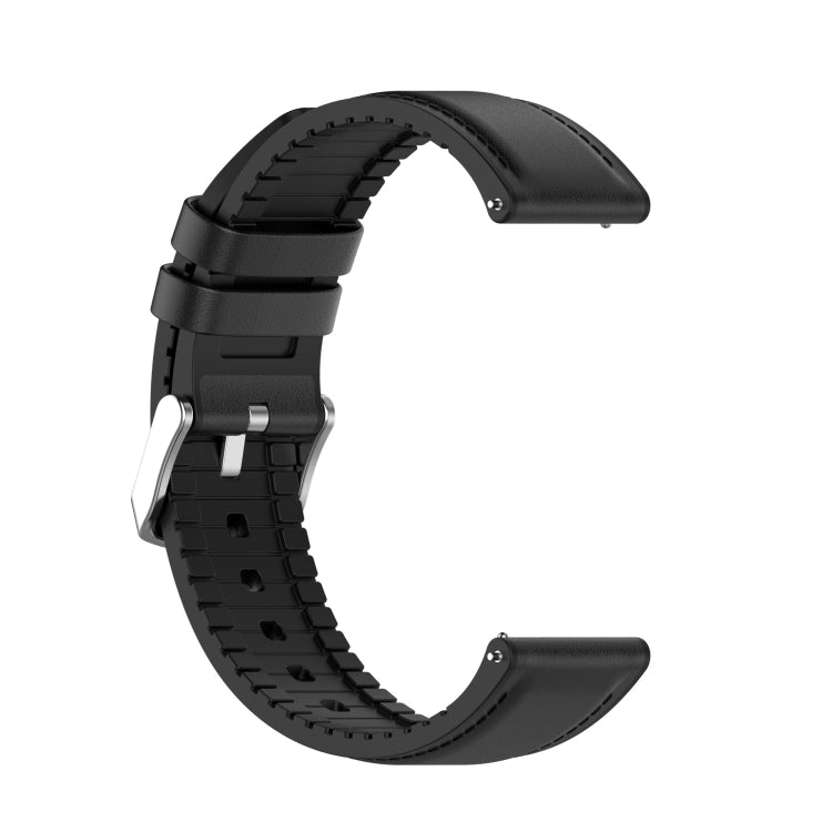 22mm Silicone Leather Replacement Strap Watchband for Huawei Watch GT 2 46mm, For Huawei Watch GT 2 46mm