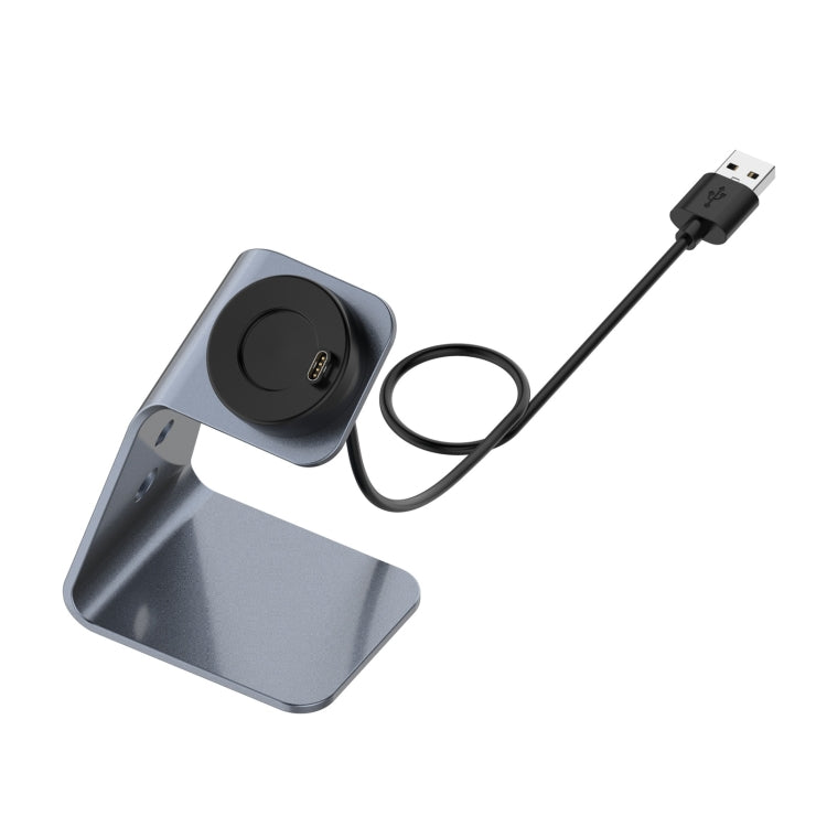 For Garmin Forerunner 745 / Venu Sq / Fenix 6 Universal Aluminum Alloy Magnetic Charger Holder with Chip Protection, Support Fast Charging, For Garmin Forerunner 745 (Right Interface)