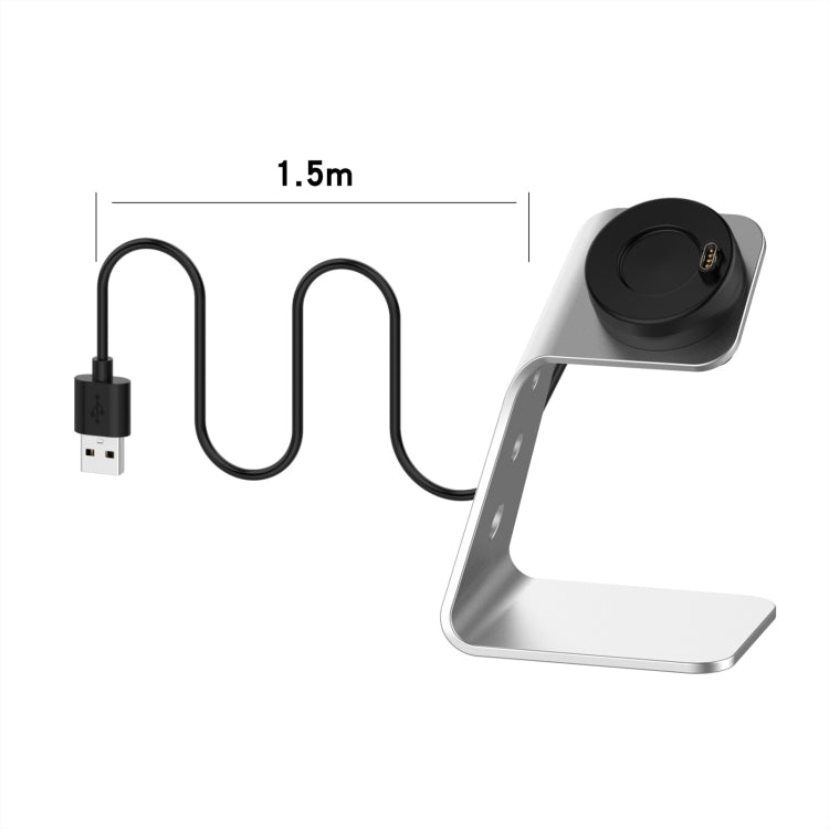 For Garmin Forerunner 745 / Venu Sq / Fenix 6 Universal Aluminum Alloy Magnetic Charger Holder with Chip Protection, Support Fast Charging, For Garmin Forerunner 745 (Right Interface)