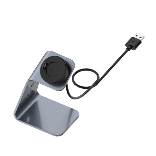 For Garmin Forerunner 745 / Venu Sq / Fenix 6 Universal Aluminum Alloy Magnetic Charger Holder with Chip Protection, Support Fast Charging, For Garmin Forerunner 745 (Left Interface)