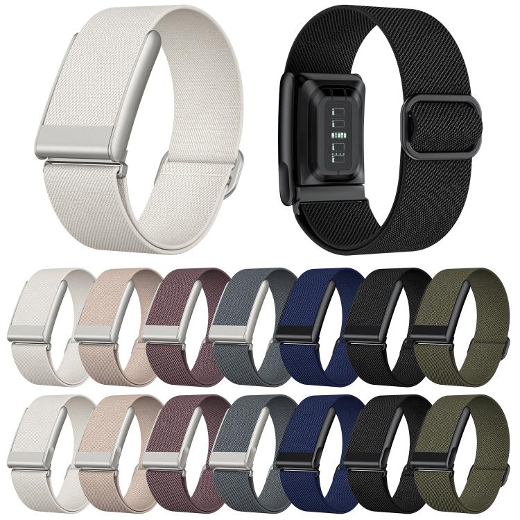 Slide Clasp Elastic Nylon Watch Band, For WHOOP 5.0 Electrocardiogram, For WHOOP 5.0 Regular