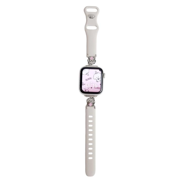 Metal Cartoon Hybrid Starlight Silicone Watch Band, For Apple Watch 46mm / 49mm / 45mm / 44mm, For Apple Watch 42mm / 41mm / 40mm / 38mm