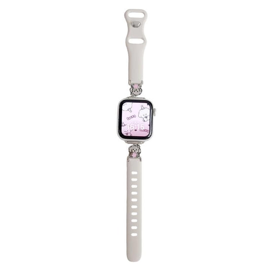 Metal Cartoon Hybrid Starlight Silicone Watch Band, For Apple Watch 46mm / 49mm / 45mm / 44mm, For Apple Watch 42mm / 41mm / 40mm / 38mm